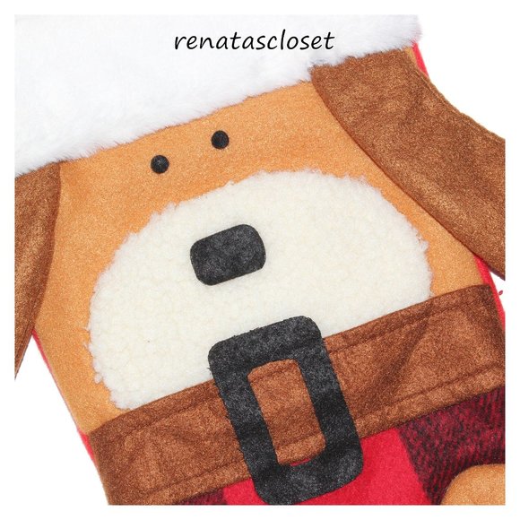 Gigi Seasons 19" Red Buffalo Doggie 3D Stocking NWT - Picture 3 of 8